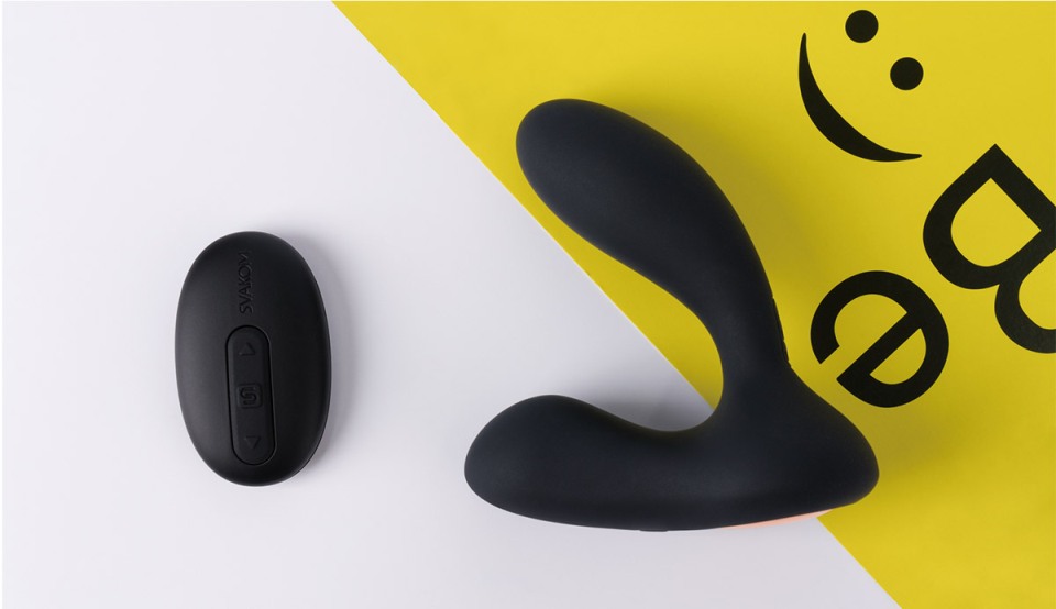 SVAKOM - Vick Remote Control Prostate Perineum Vibrator - Black photo-4
