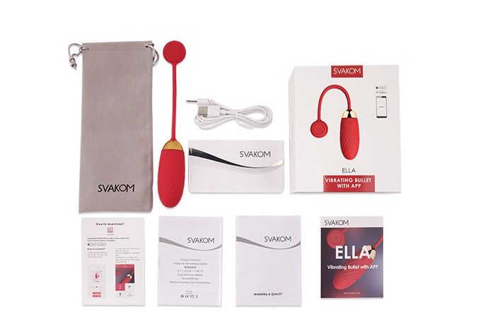 SVAKOM - Ella APP Egg Vibrator- Red photo-20