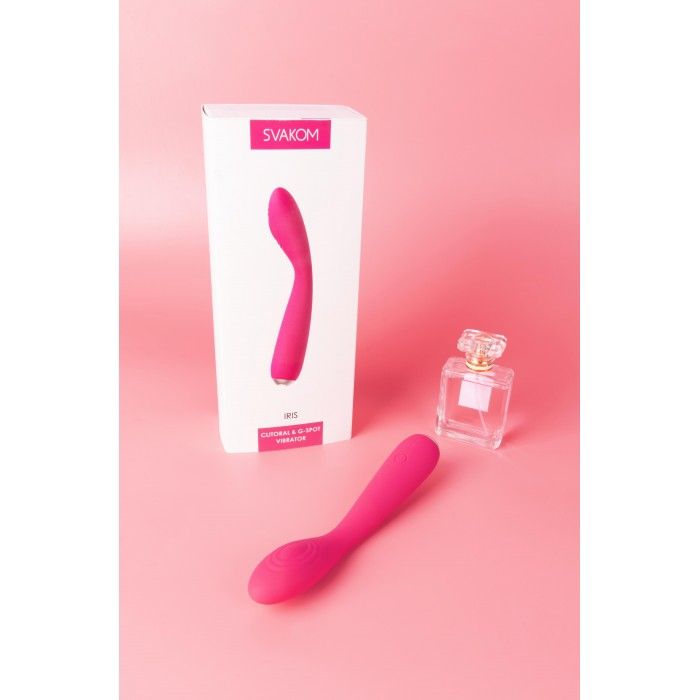 SVAKOM - Iris G-spot Vibrator - Plum Red photo-15