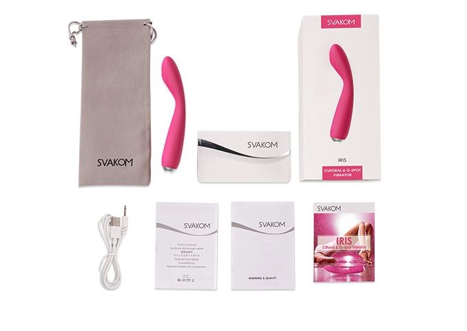 SVAKOM - Iris G-spot Vibrator - Plum Red photo-16