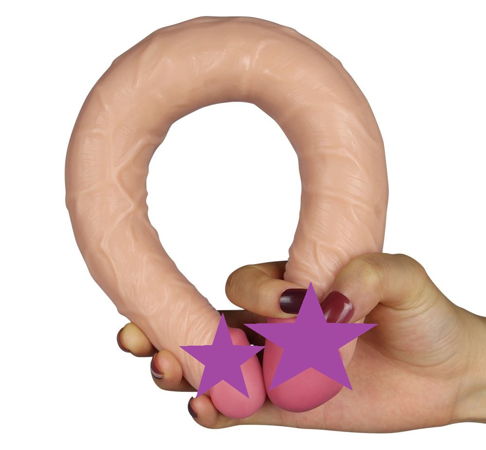 Lovetoy - King Size Ladykiller Double Dildo - Skin photo-2