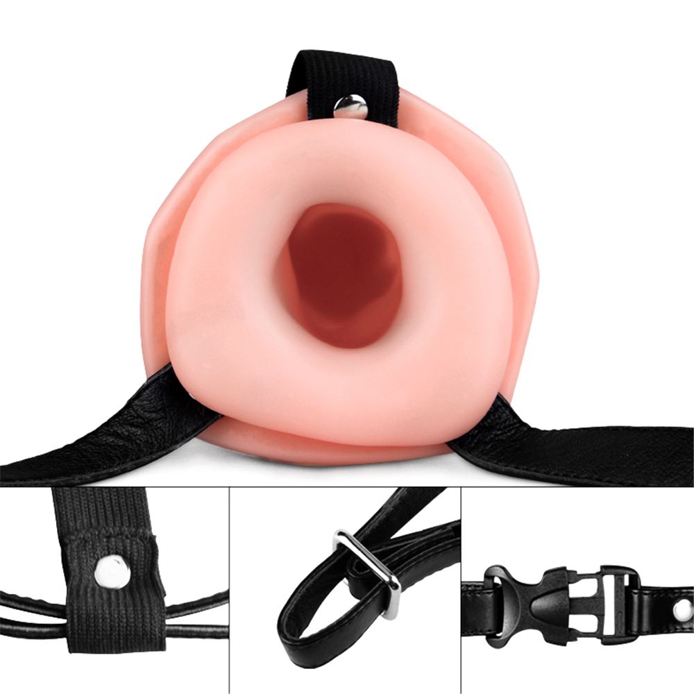 Lovetoy - Unisex Hollow Strap On - Skin photo-4