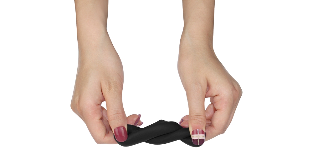 Lovetoy - Ultra Soft Double Cock Ring - Black photo-4