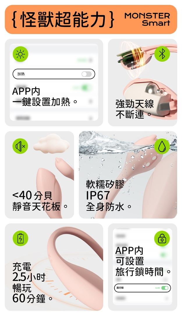 Monster Pub - Master Gokilla Smart Vibrator - Green photo-10