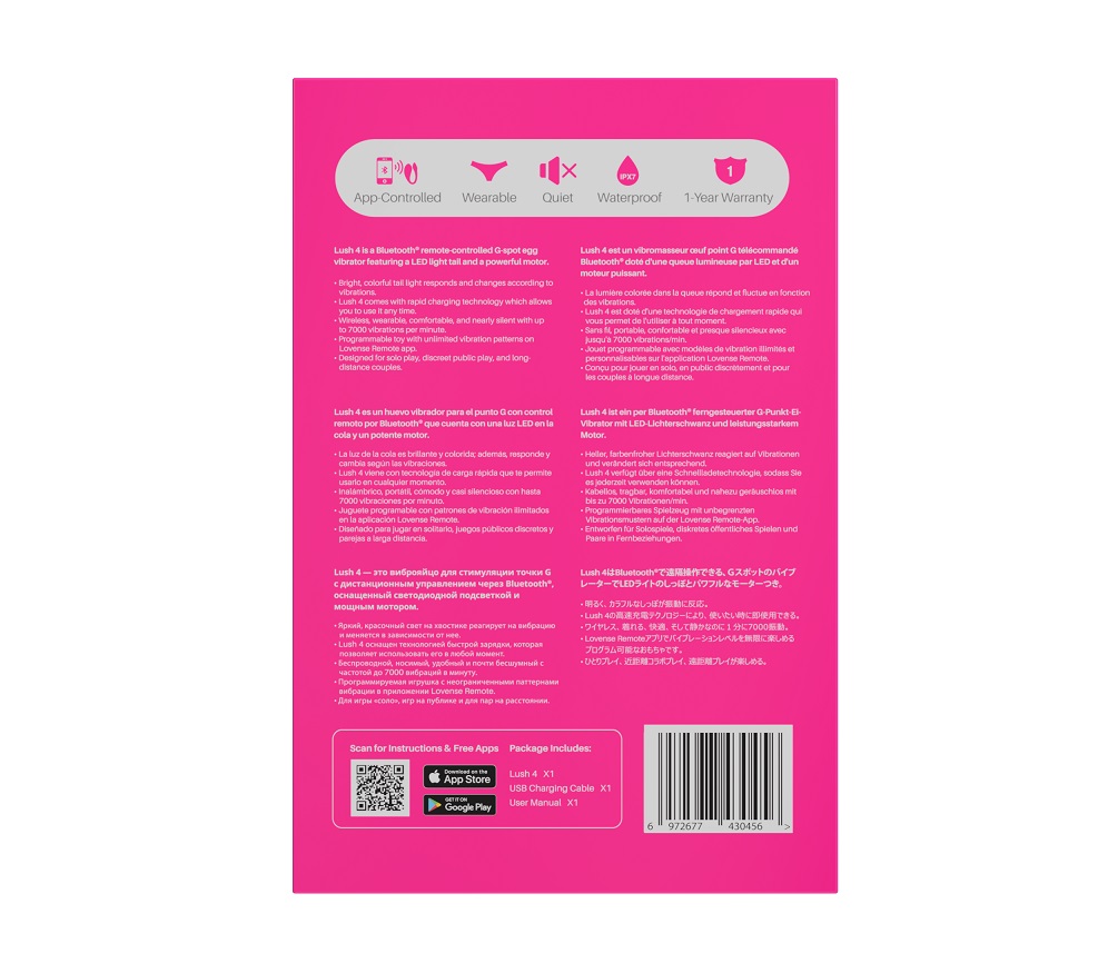 Lovense - Lush 4 - G-Spot Egg Vibrator App Controlled photo-13