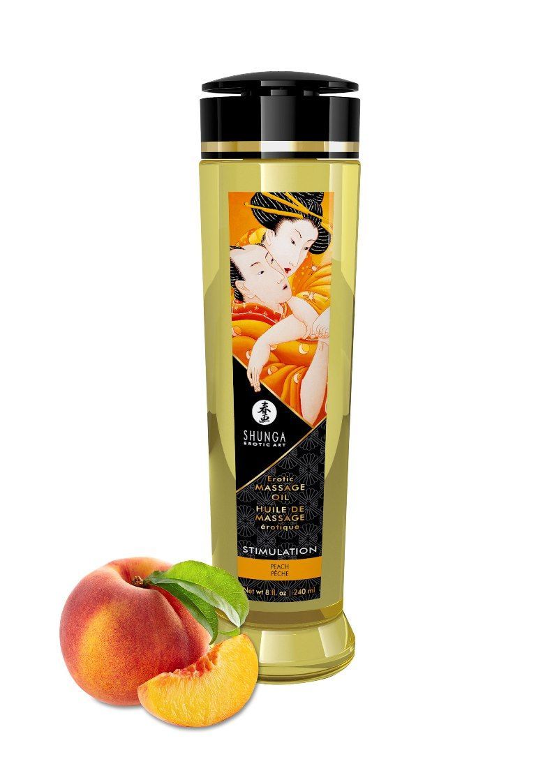 Shunga - Stimulation Massage Oil Peach - 240ml photo-2