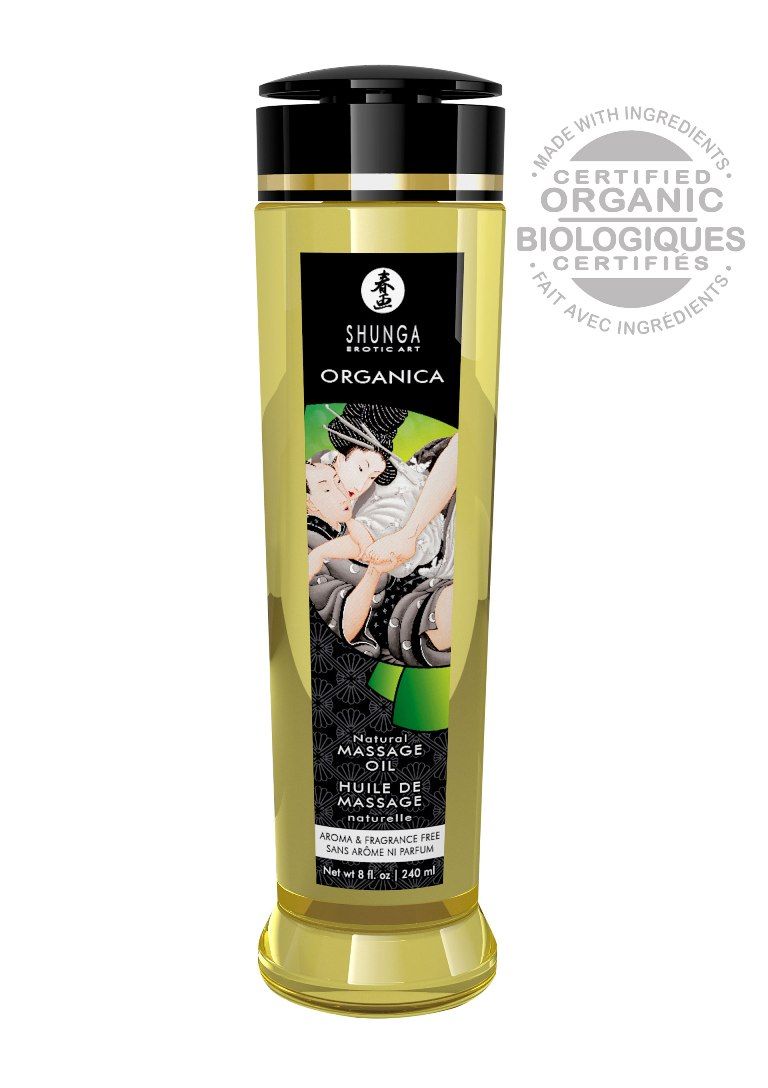 Shunga - Organica Kissable Massage Oil Natural - 240ml photo-2