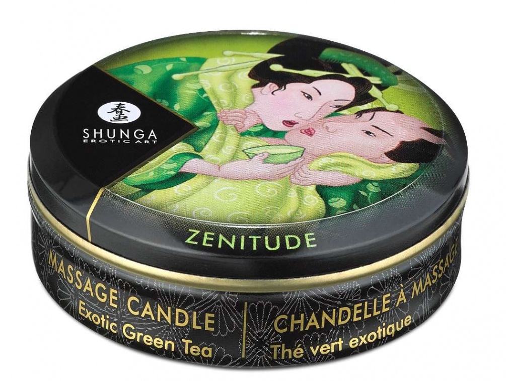 Shunga - Zenitude Massage Candle Exotic Green Tea - 30ml photo-2