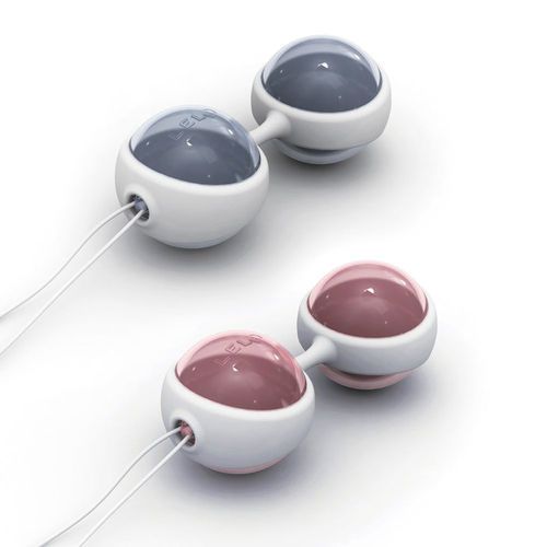 Lelo - Luna Mini Kegel Balls - Petal Pink/Powder Blue photo-3