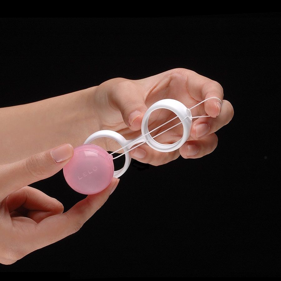 Lelo - Luna Mini Kegel Balls - Petal Pink/Powder Blue photo-6