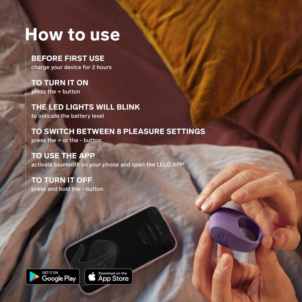 Lelo - Tor 3 APP Ring - Black photo-4