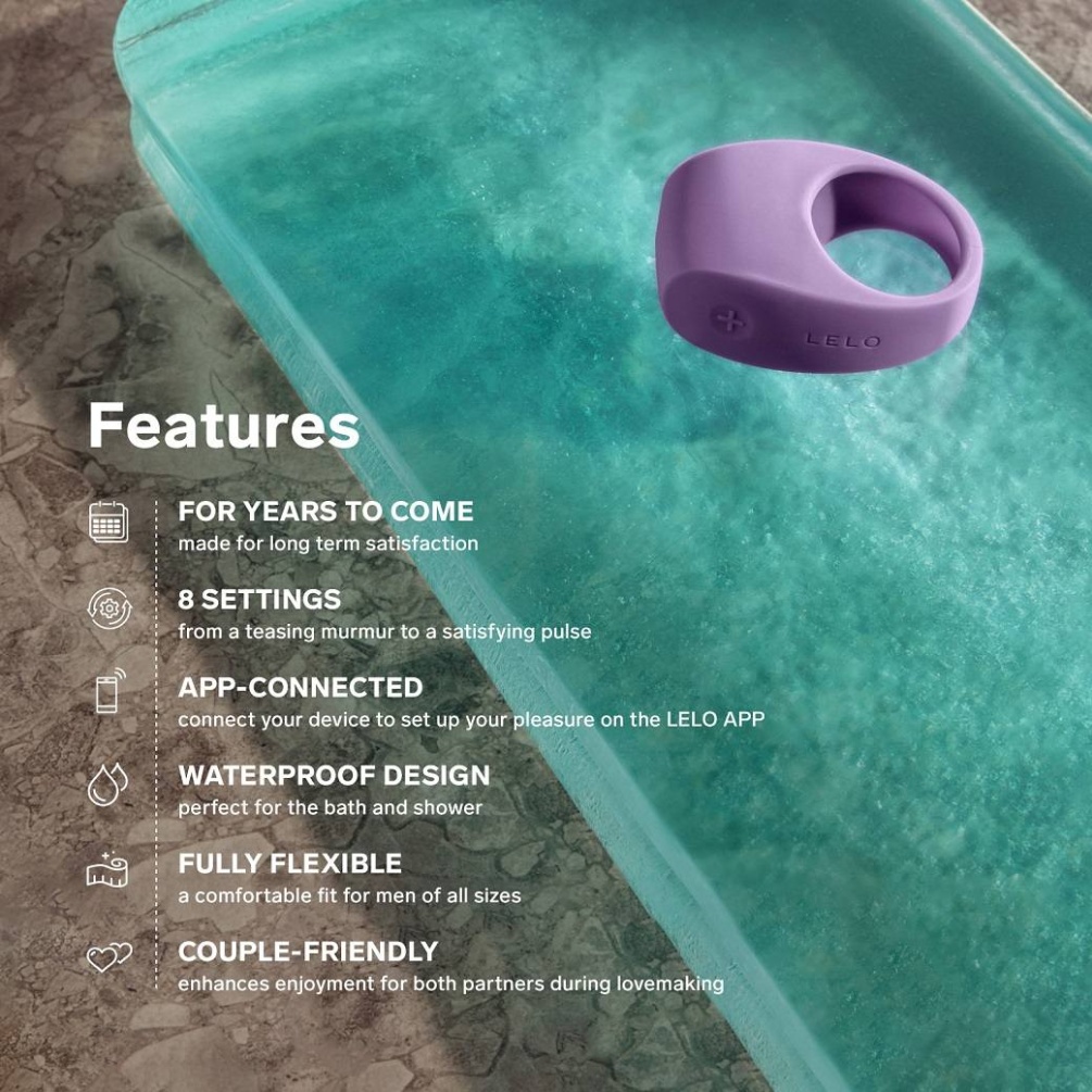 Lelo - Tor 3 APP Ring - Base Blue photo-3