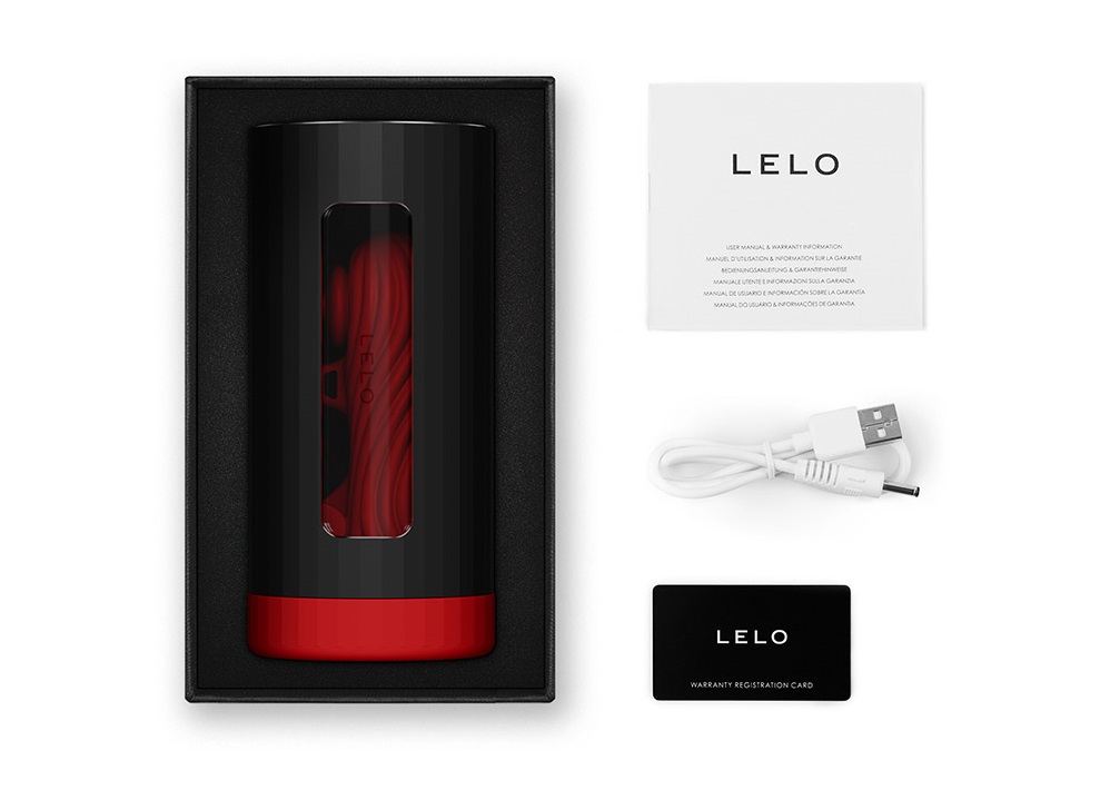 Lelo - F1S V3 XL APP Sonic Pulse Masturbator - Red photo-8