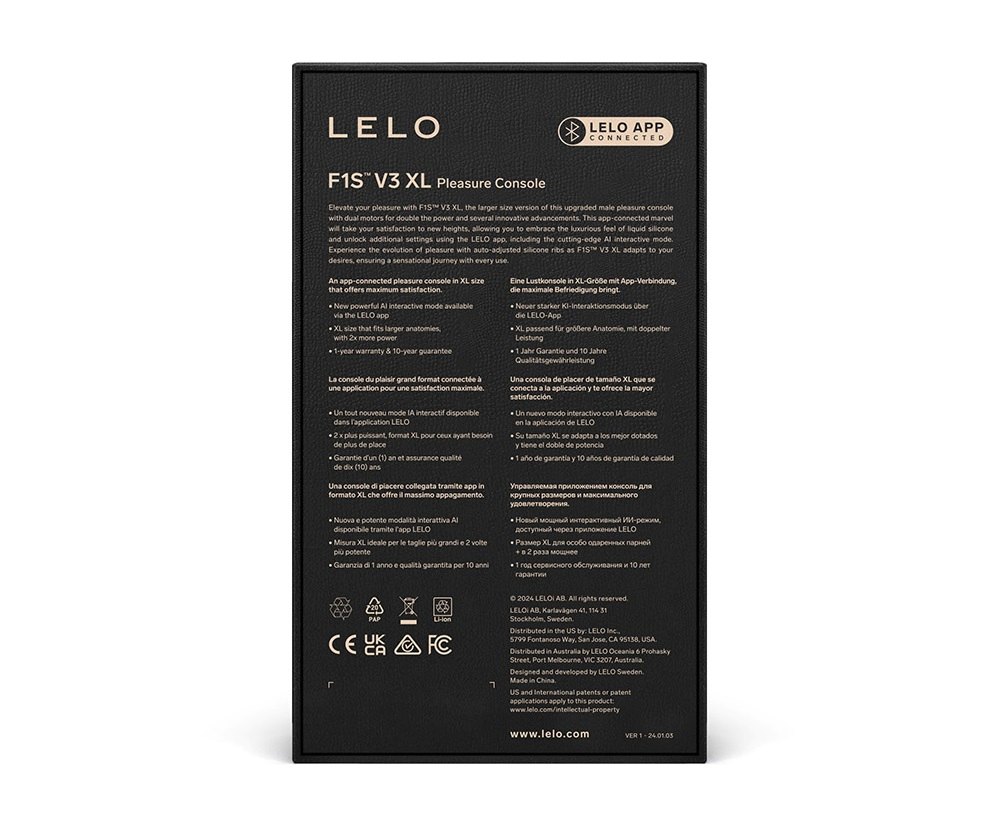 Lelo - F1S V3 XL APP Sonic Pulse Masturbator - Teal photo-10