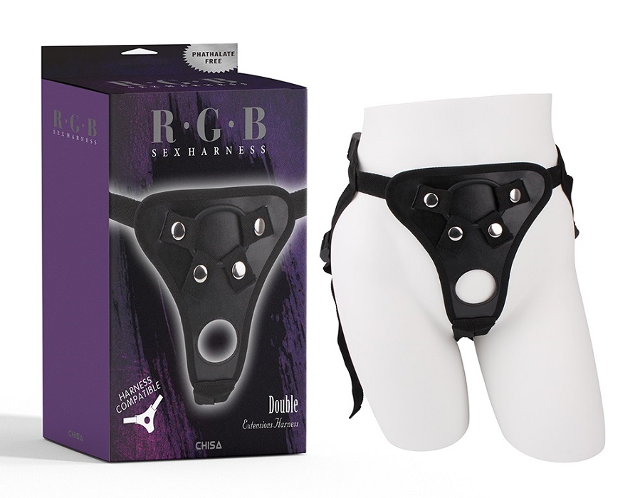 Chisa - Double Extensions Harness - Black photo-3