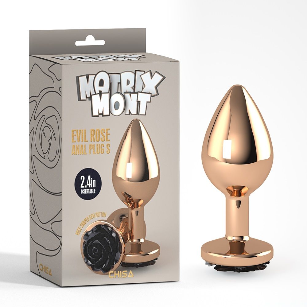 Chisa - Evil Rose Metal Plug S - Black photo-5