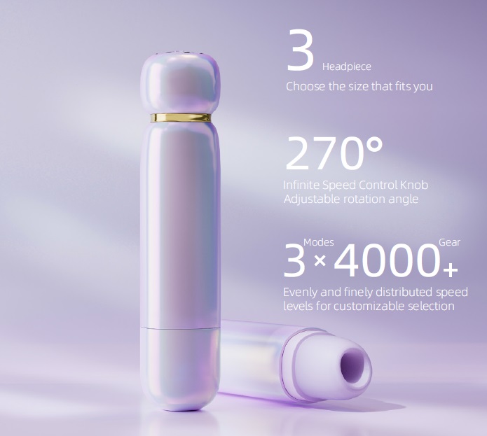 Zalo - Lia Suction Massager - Floral White photo-3 Zalo - Lia Suction Massager - Floral White photo-3