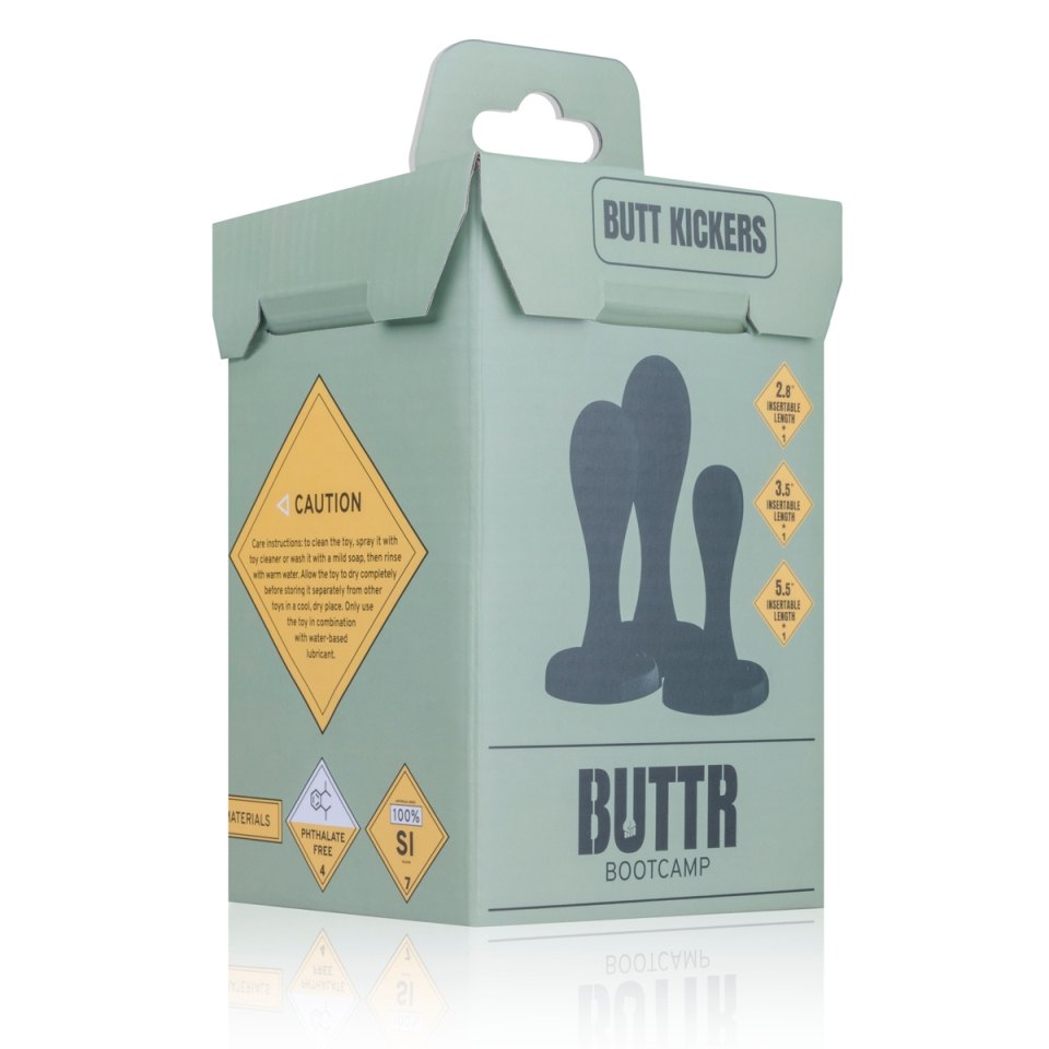 BUTTR - Butt Kickers Plugs Set - Black photo-9