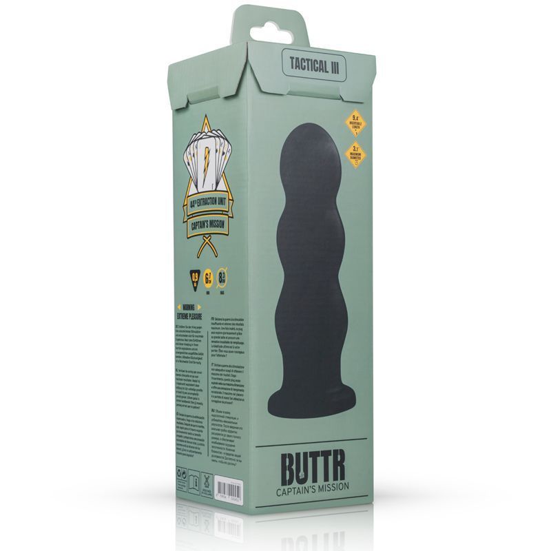 BUTTR - Tactical III Butt Plug - Black photo-5 BUTTR - Tactical III Butt Plug - Black photo-5