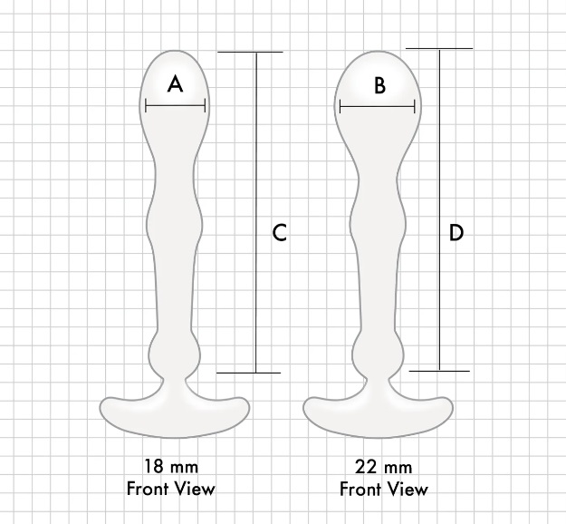 Aneros - Peridise Set 2pcs Plugs - White photo-3