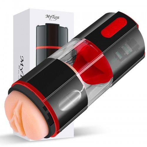 MyToys - FrenchKiss Masturbator w/Tongue - Black photo-22