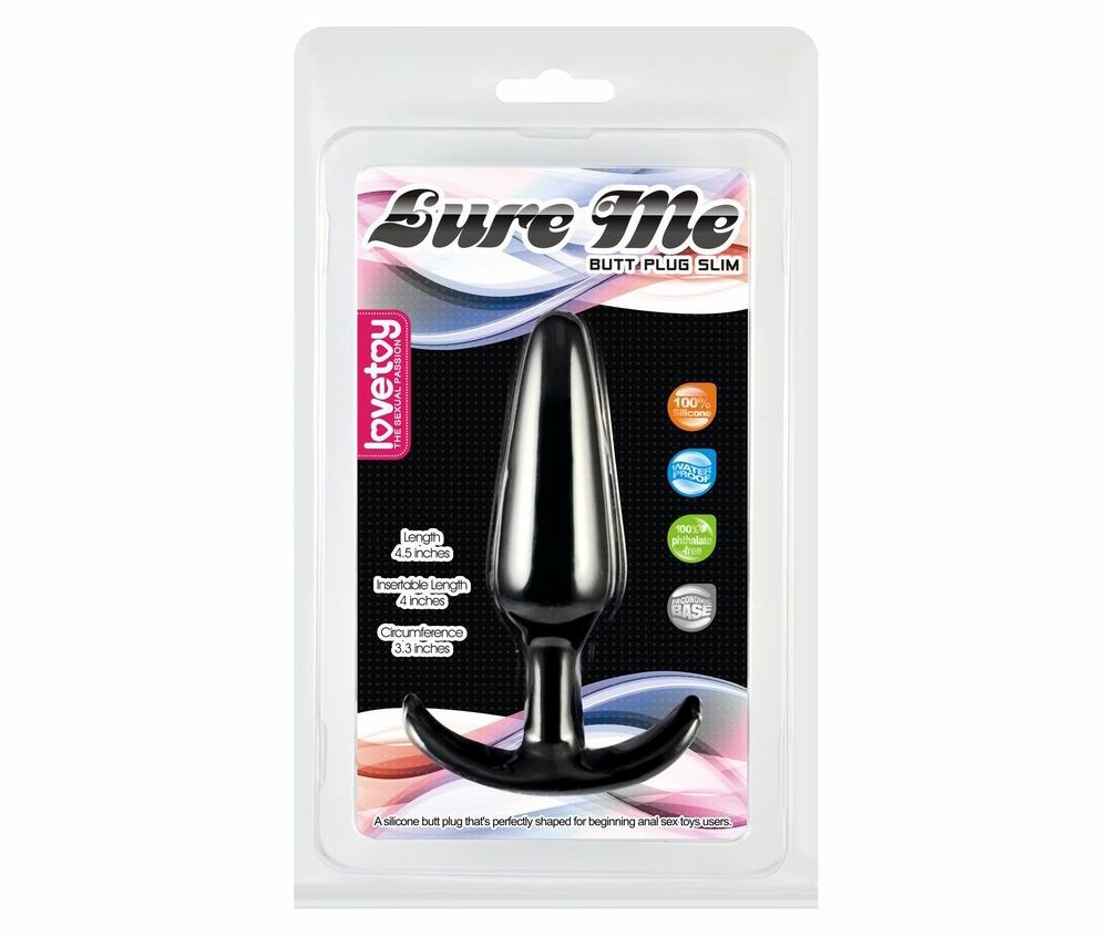 Lovetoy - Lure Me Classic Anal Plug S - Black photo-8