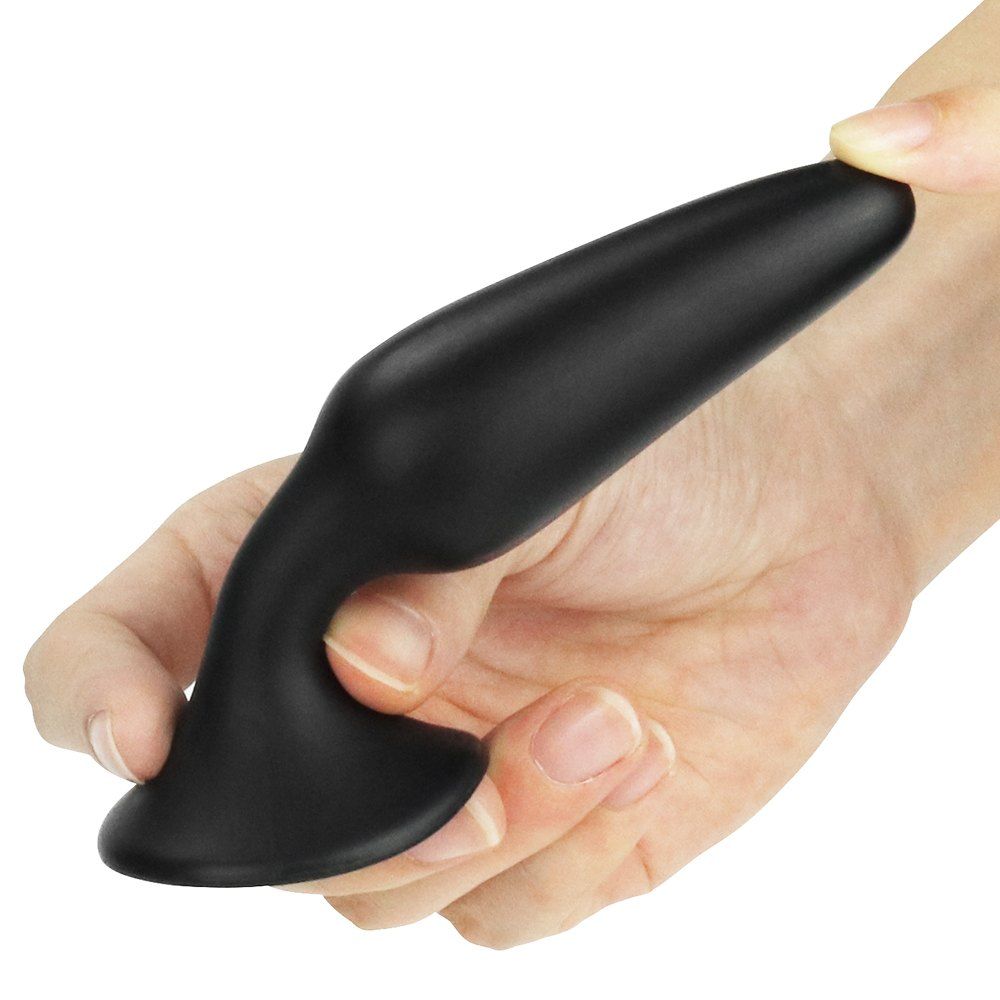 Lovetoy - Lure Me Silicone Anal Plug S - Black photo-2