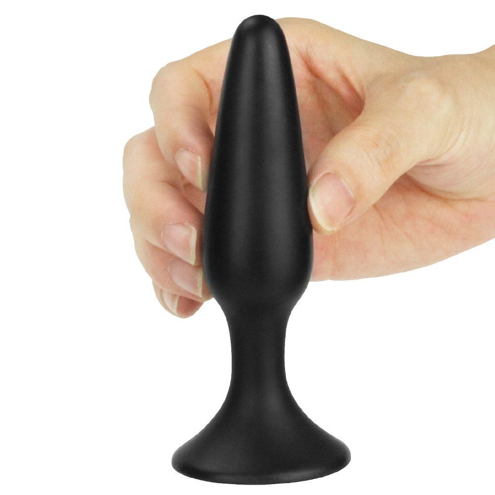 Lovetoy - Lure Me Silicone Anal Plug S - Black photo-3