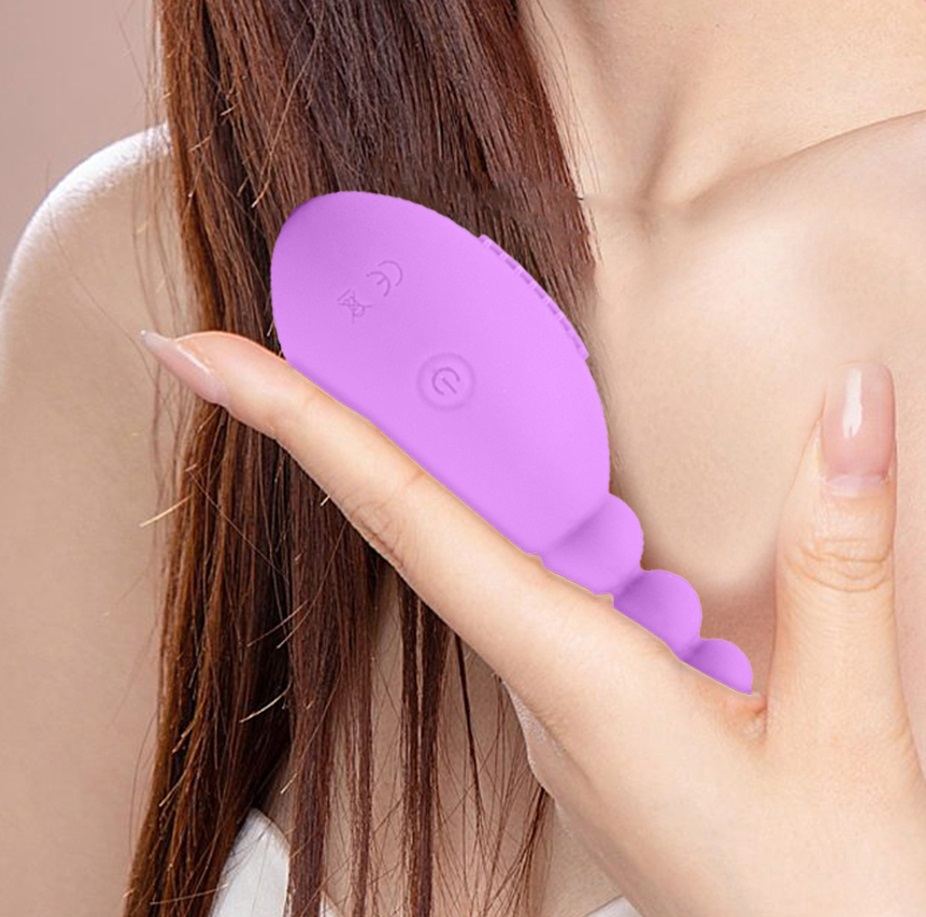 FAAK - Olive Whip Vibro Plug - Purple photo-2