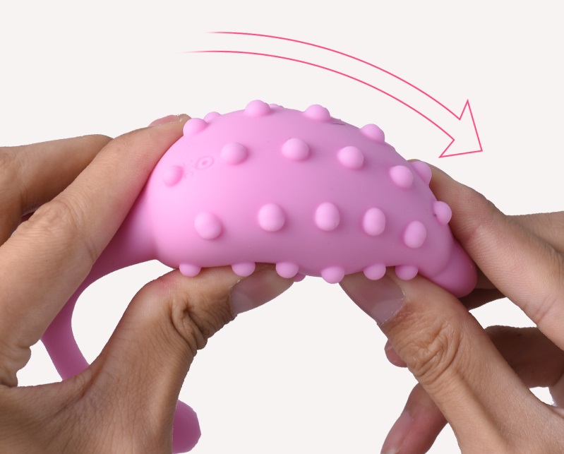 FAAK - Steel Toothed Wolf Vibro Plug - Pink photo-4