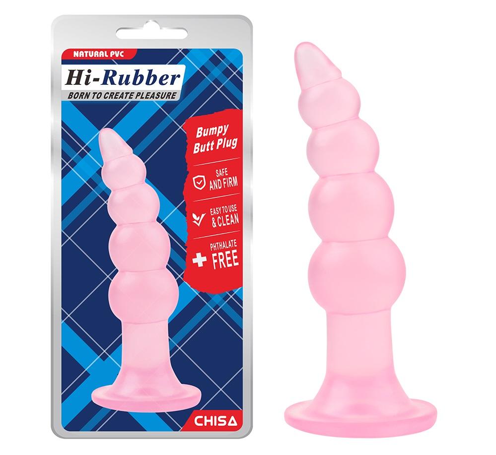 Chisa - Bumpy Butt Plug - Pink photo-6