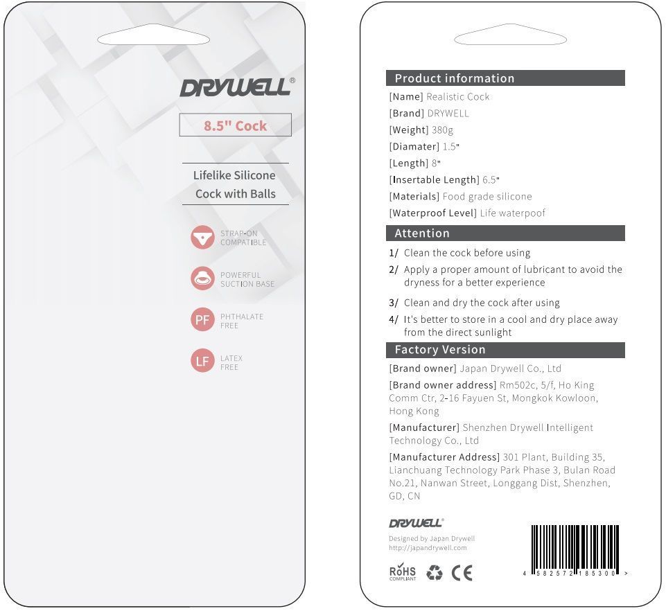Drywell - Realistic Cock 20cm - Flesh photo-18