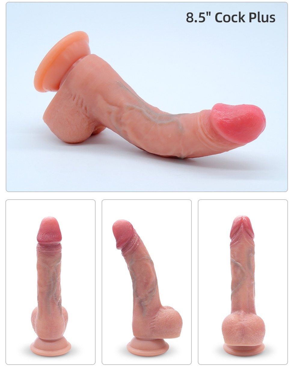 Drywell - Realistic Cock Plus 20cm - Flesh photo-18