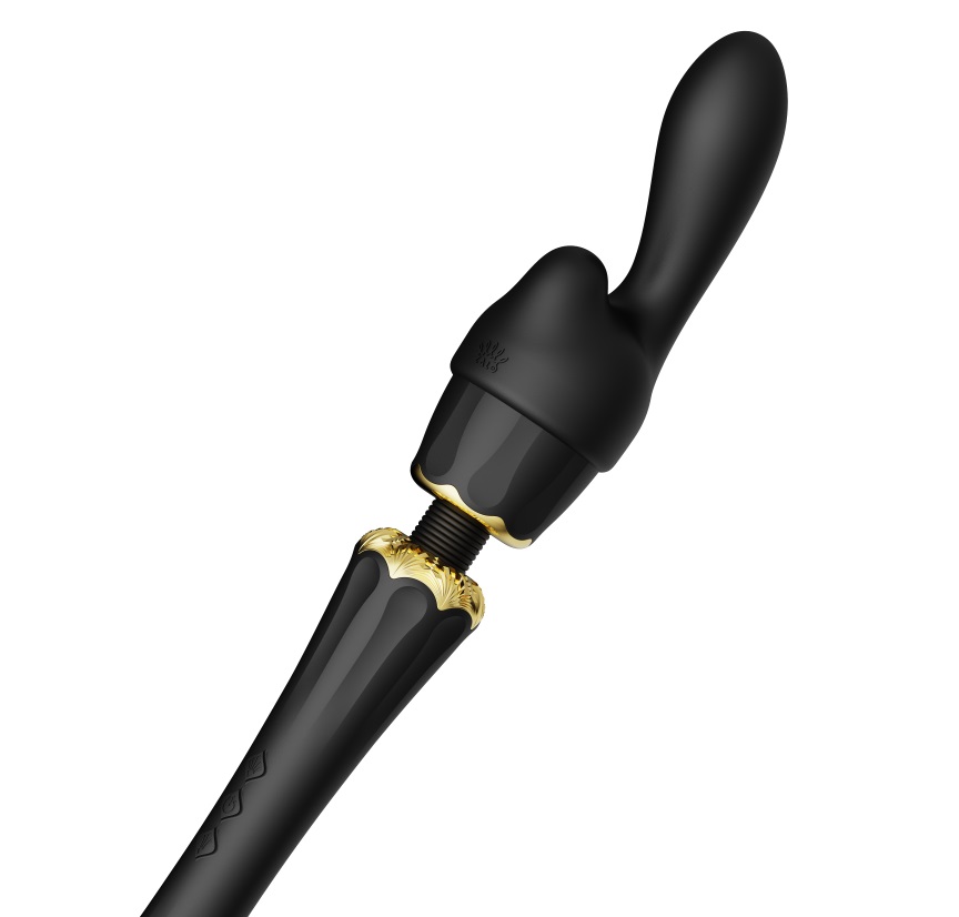 Zalo - Kyro Wand Massager - Obsidian Black photo-9 Zalo - Kyro Wand Massager - Obsidian Black photo-9