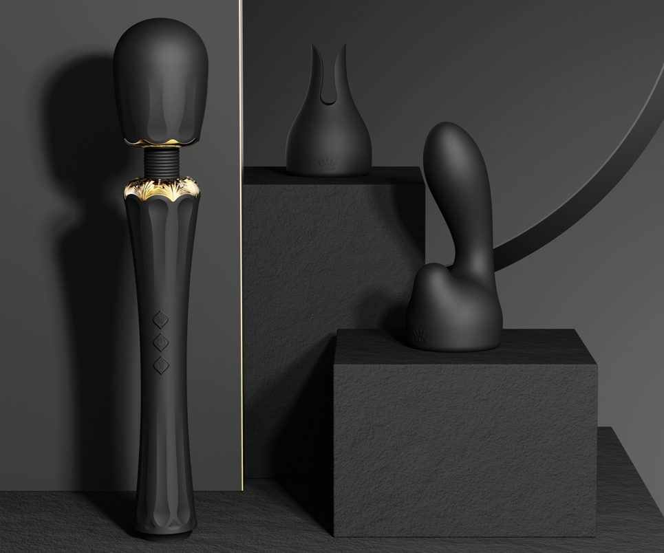 Zalo - Kyro Wand Massager - Obsidian Black photo-13 Zalo - Kyro Wand Massager - Obsidian Black photo-13