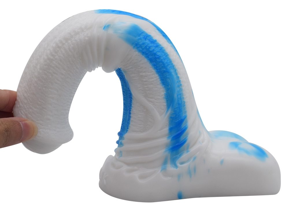 FAAK - Horse Dildo - White/Blue photo-2