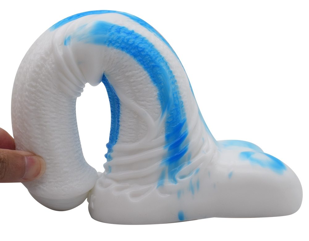 FAAK - Horse Dildo - White/Blue photo-3
