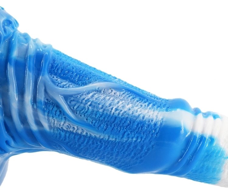 FAAK - Horse Dildo - White/Blue photo-11