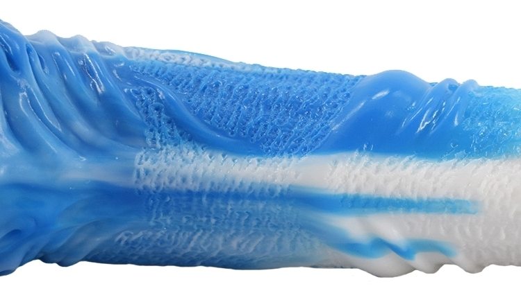 FAAK - Horse Dildo - White/Blue photo-12