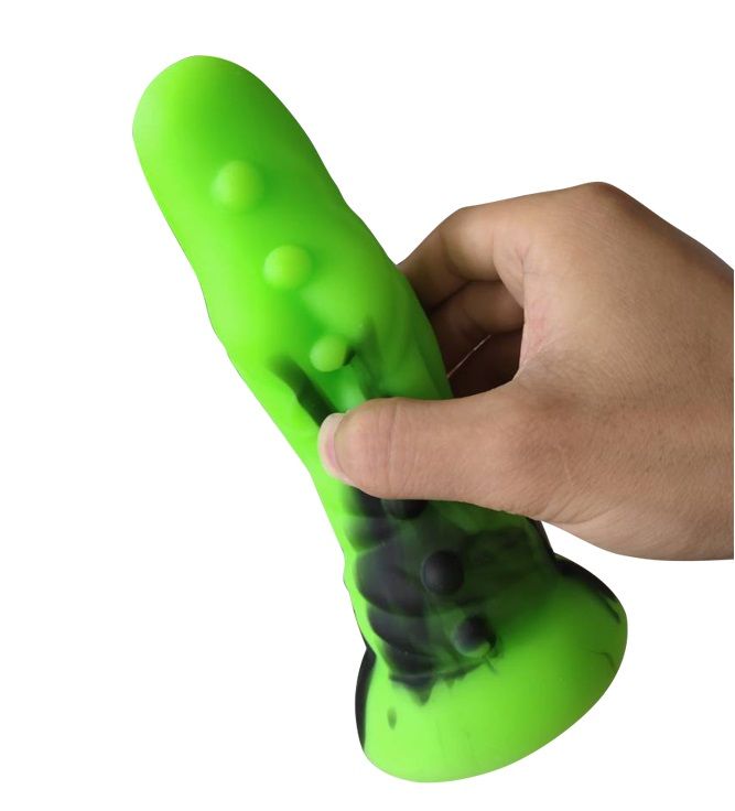 FAAK - Aligator Dildo - Green/Black photo-3