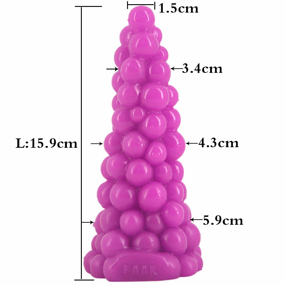 FAAK - Grape Anal Plug - Black photo-5