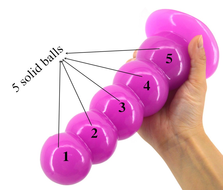 FAAK - Beads Anal Plug - Purple photo-6