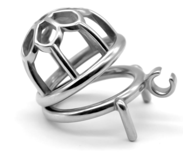 FAAK - Chastity Cage 01 w Catheter 45mm - Silver photo-7