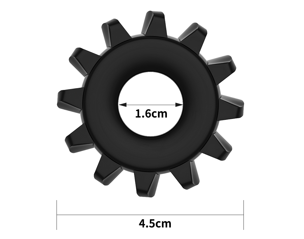 Lovetoy - Power Plus Cockring 4.5cm - Black photo-5