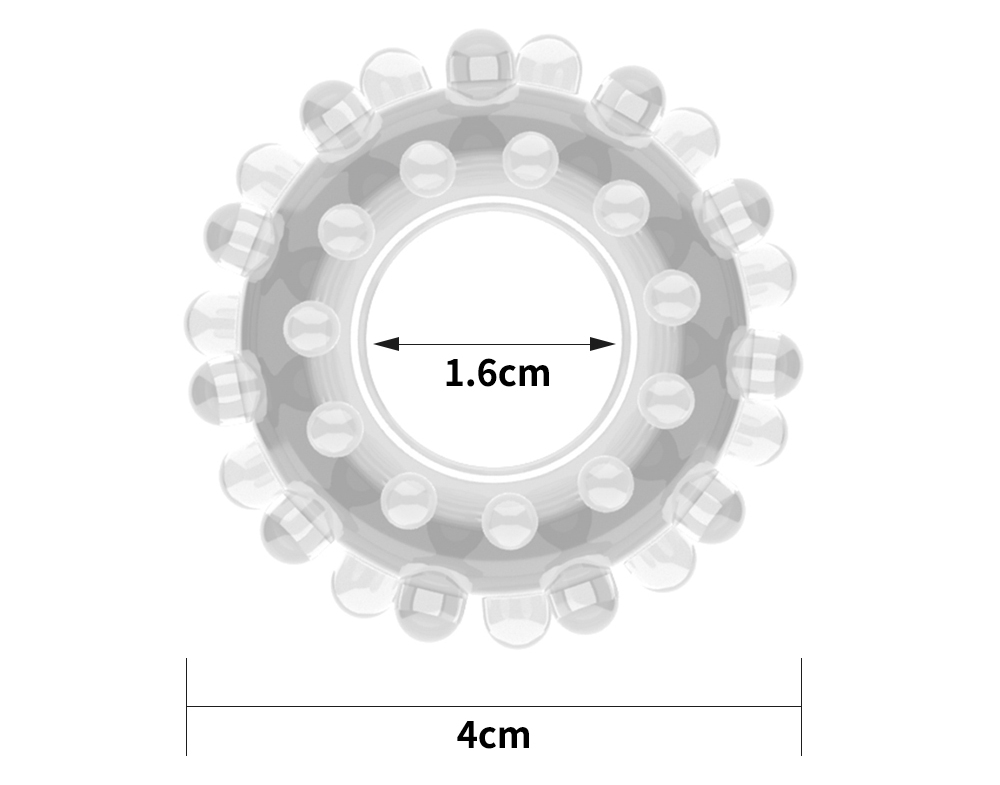 Lovetoy - Power Plus Cockring 4cm - Clear photo-5