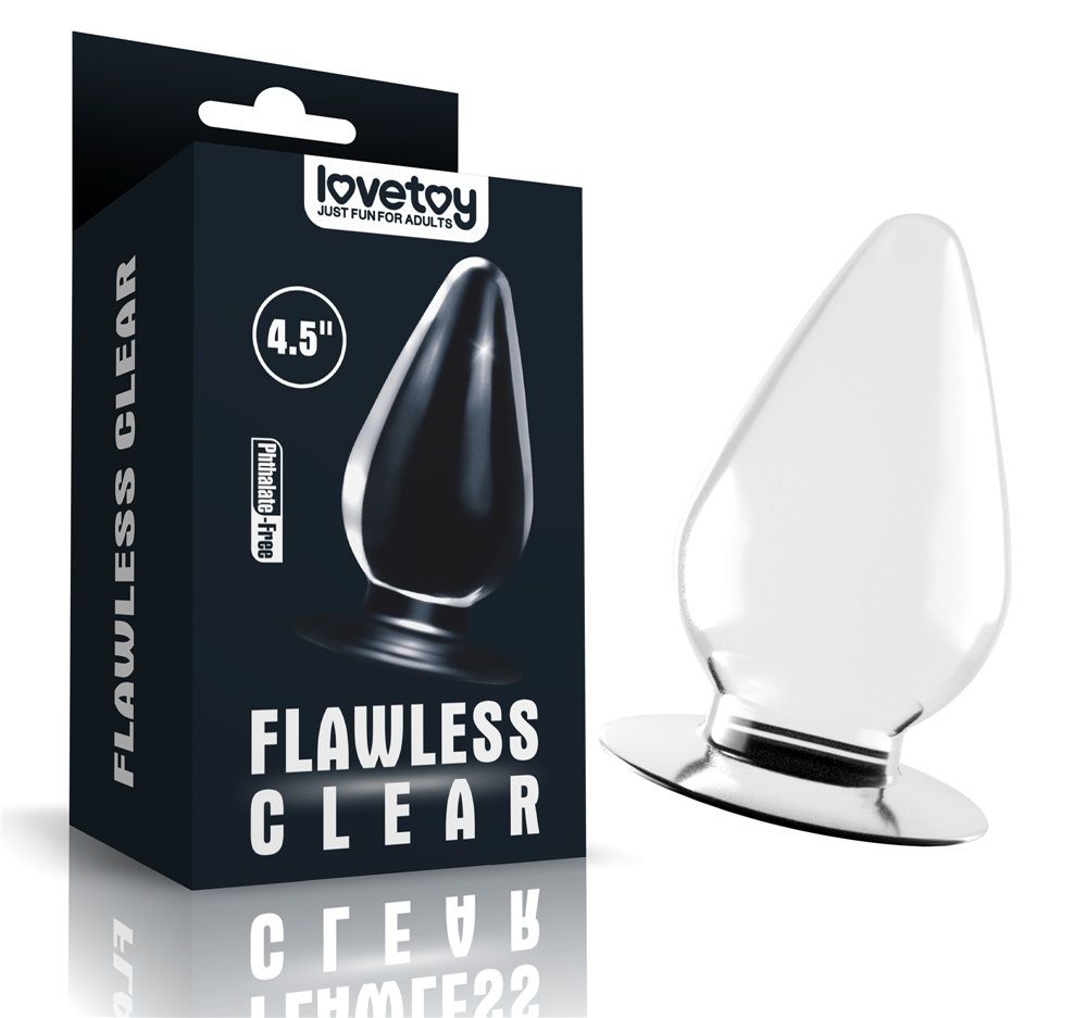 Lovetoy - Flawless Anal Plug 4.5'' - Clear photo-14