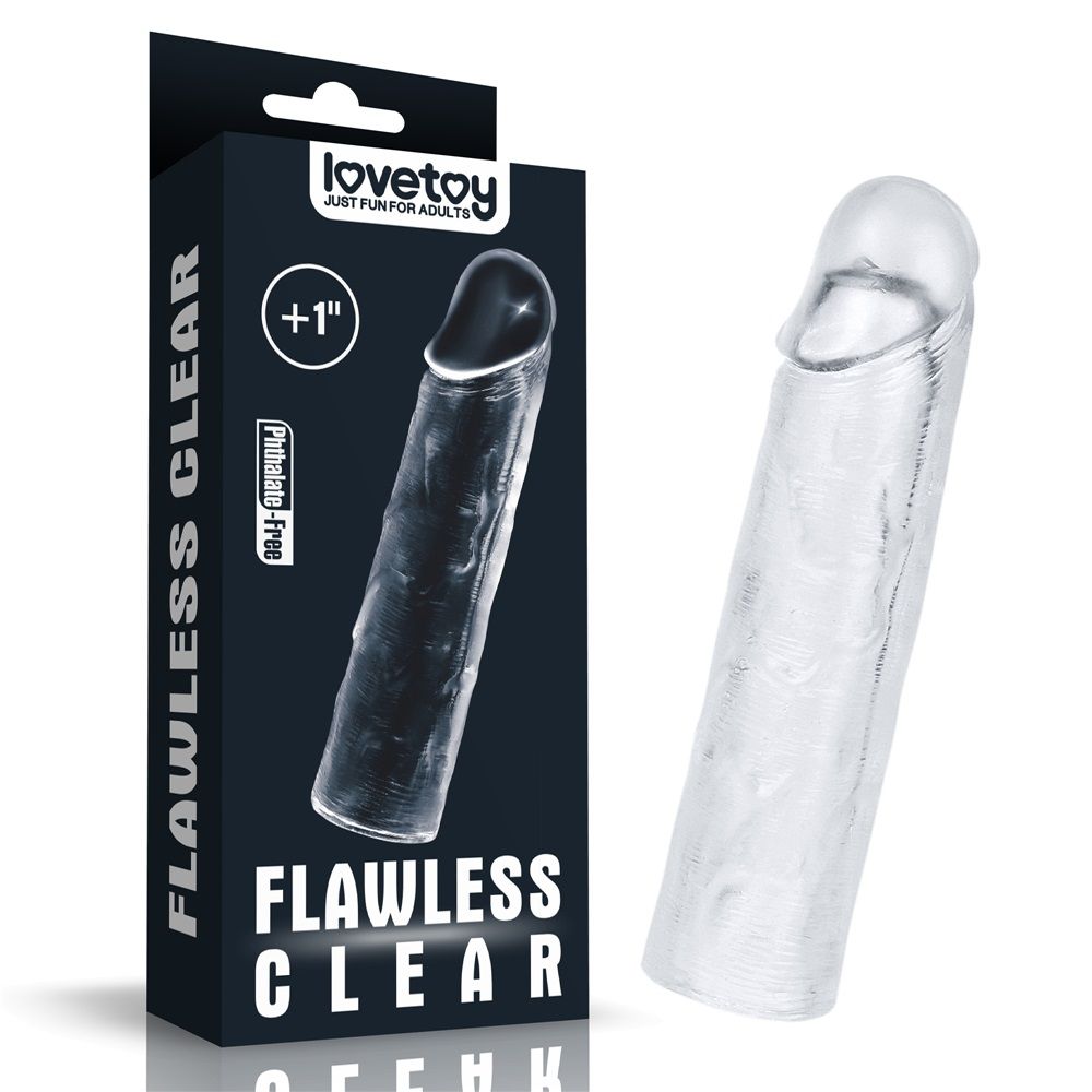 Lovetoy - Flawless Penis Sleeve Add 1'' - Clear photo-14