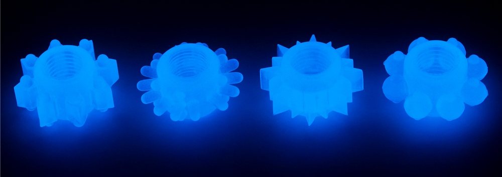 Lovetoy - Lumino Play Ring Set 4 pcs - Blue photo-6
