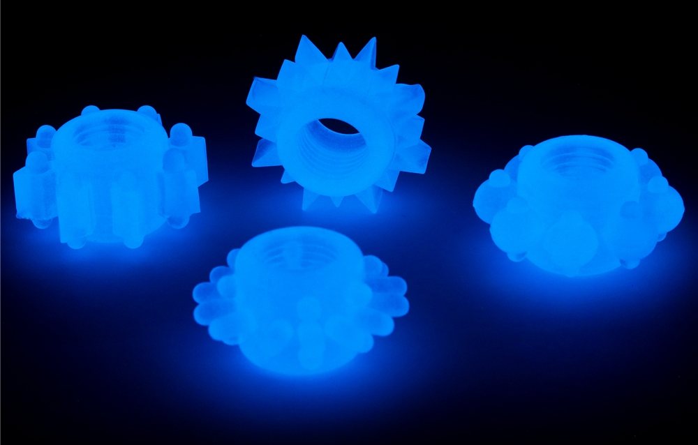 Lovetoy - Lumino Play Ring Set 4 pcs - Blue photo-9