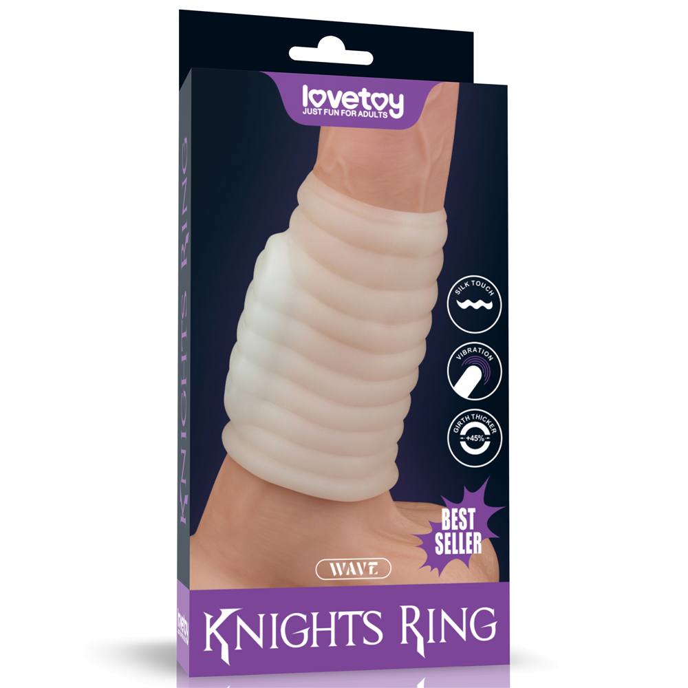 Lovetoy - Knights Wave Vibro Ring - White photo-9